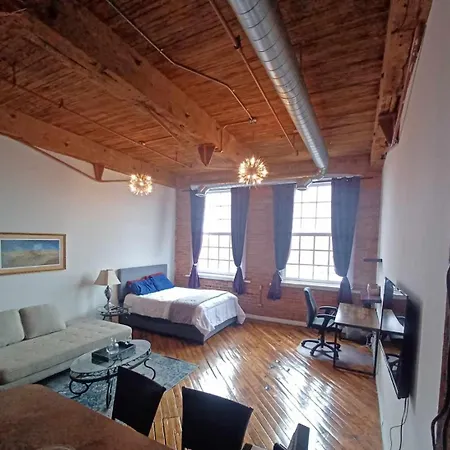 Detroit Artsy Industrial Loft Apartment